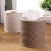 Chinese Classical Style Round Rattan Tissue Box Vine Roll Holder Toilet Paper Cover Dispenser for Bathroom Home Hotel And Office