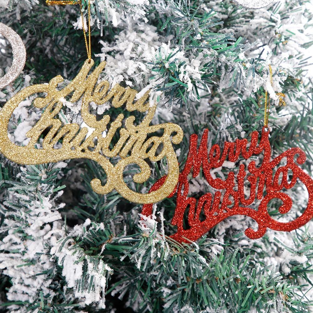 Sign Merry Christmas Pendant DIY Door Hanging Ornament New Xmas Tree Pendant Merry Christmas