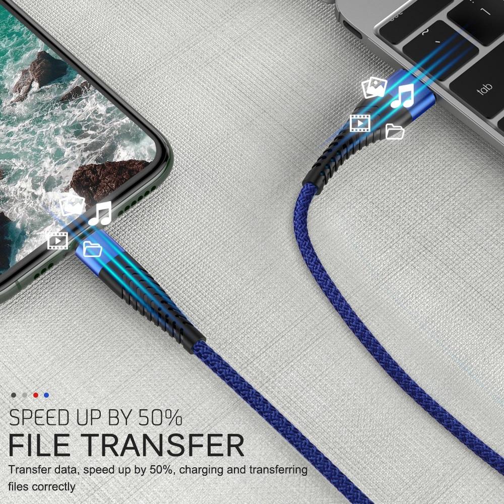 USB-кабель для быстрой зарядки для iPhone 12 11 Pro X Max 6 6s 7 8 Plus Apple iPad Origin 2 м 3 м, свинцовый шнур для мобильного телефона, провод для зарядного устройства для передачи данных