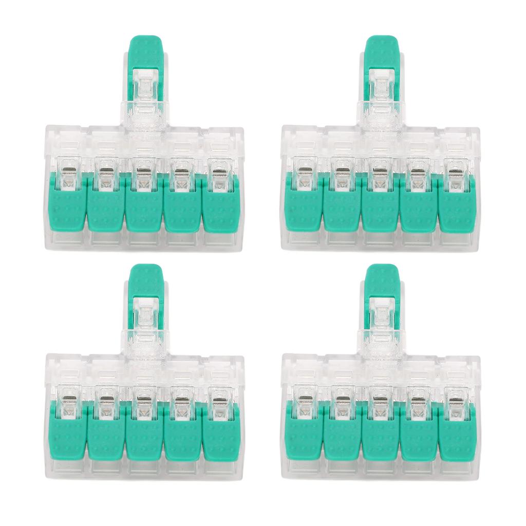 10 шт. 1 в 5 выходов электрический соединитель для сращивания проводов быстрый соединитель для сращивания проводов 41A 450V