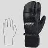 Waterproof Leather Women Snow Gloves Outdoor Mountain Sport Man Skiing Mittens Motocycle Warm Snowboard Mitts Inner 5 Fingers