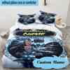 Custom Name 3PCS Dark Kingdom's Rise Warcraft Bedding Set, Including 1pc Duvet Cover And 2pcs Pillowcases, Suitable for dorms and bedrooms Gift