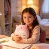 Cat Cow Plush Toy Soft Stuffed Animal Skin-Friendly Cuddle Cushion for Kids Adults Birthday Gift for Girls Boys