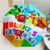 Автоматический зонт Numberblocks2 Print, 8 спиц, железный каркас, пластиковая ручка, подходит для путешествий на открытом воздухе и на каждый день, идеальный подарок