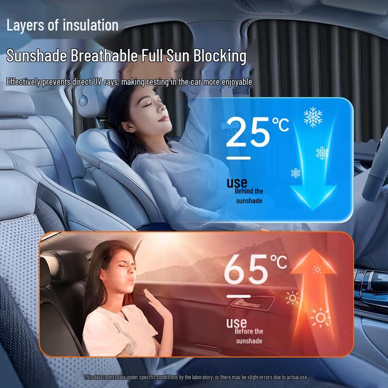Retractable Magnetic Car Side Window Sunshade