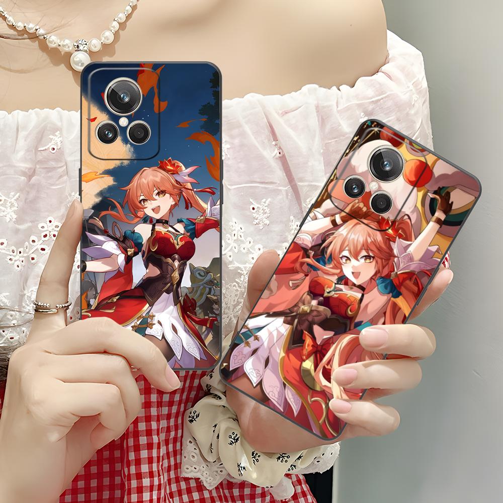 HSR Guinaifen Матовый ТПУ Чехол для Мобильного Телефона для Realme GT 8 Neo Pro C75 73 71 C67 65 C55 53 C35 31 C20 15 Цветная Крышка