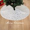 Юбка для рождественской елки, луна, звезда, снежинка, юбка для елки, двухслойная, зимняя, праздничная, декоративная, домашний коврик для карандаша, рождественская елка