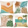 Printed Throw Pillow Case For Sofa Nordic Leaves Style Cushion Cover Pillow Case Home Decor 18 X 18 Inches