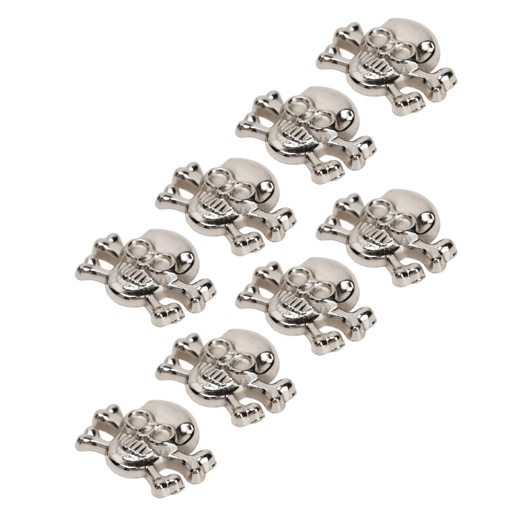 50 Sets Skull Rivets Gothic Style Beautiful Fashionable DIY Rivet Accessories for Making Shoes Belts Silver