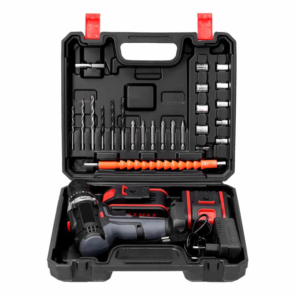 Бытовая многофункциональная электрическая дрель 3в1, мини-отвертка, регулировка способов вращения, 25 передач