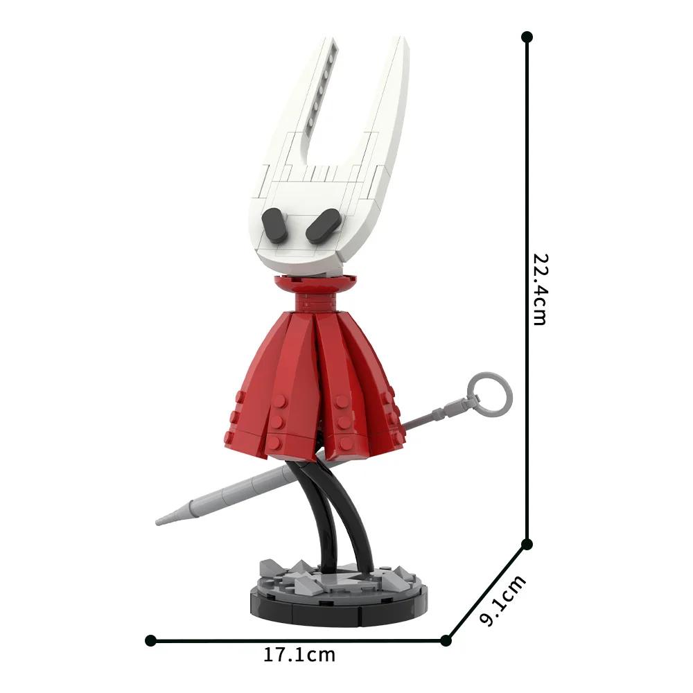 Gobricks MOC Набор строительных блоков Hollow Knight Сцена с уличным фонарем Полые кирпичи Призрачный персонаж для игры Игрушки Подарок