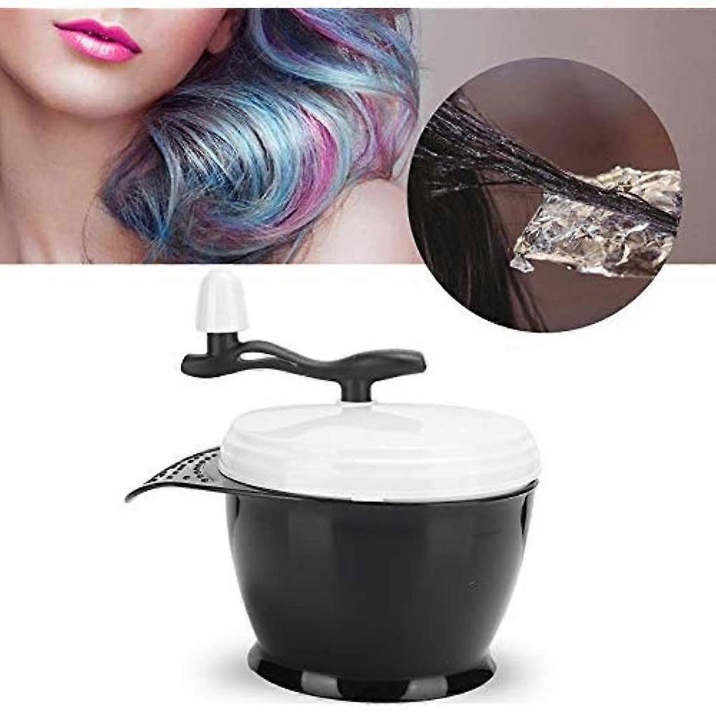 Hair Dye Blender Hair Coloring Dyestuff Mixer Hand Blender Hair Dye Cream Mixing Bowl Hair Tinting Bowl for Home Use Barber Shop Beauty Salon less