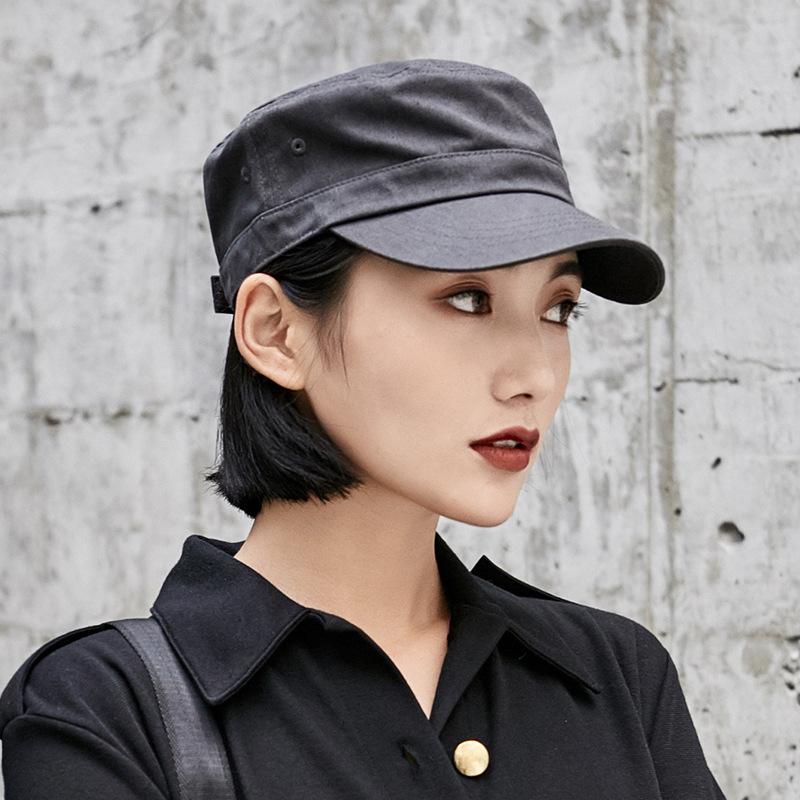 Четыре сезона новая мода винтажная шляпа с плоским верхом газетчика хит Instagram винтажная шляпа женская военная шляпа