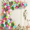 День рождения Зеленые тропические шары Арка Ярко-розовая гирлянда Комплект Свадебные украшения Мальчики