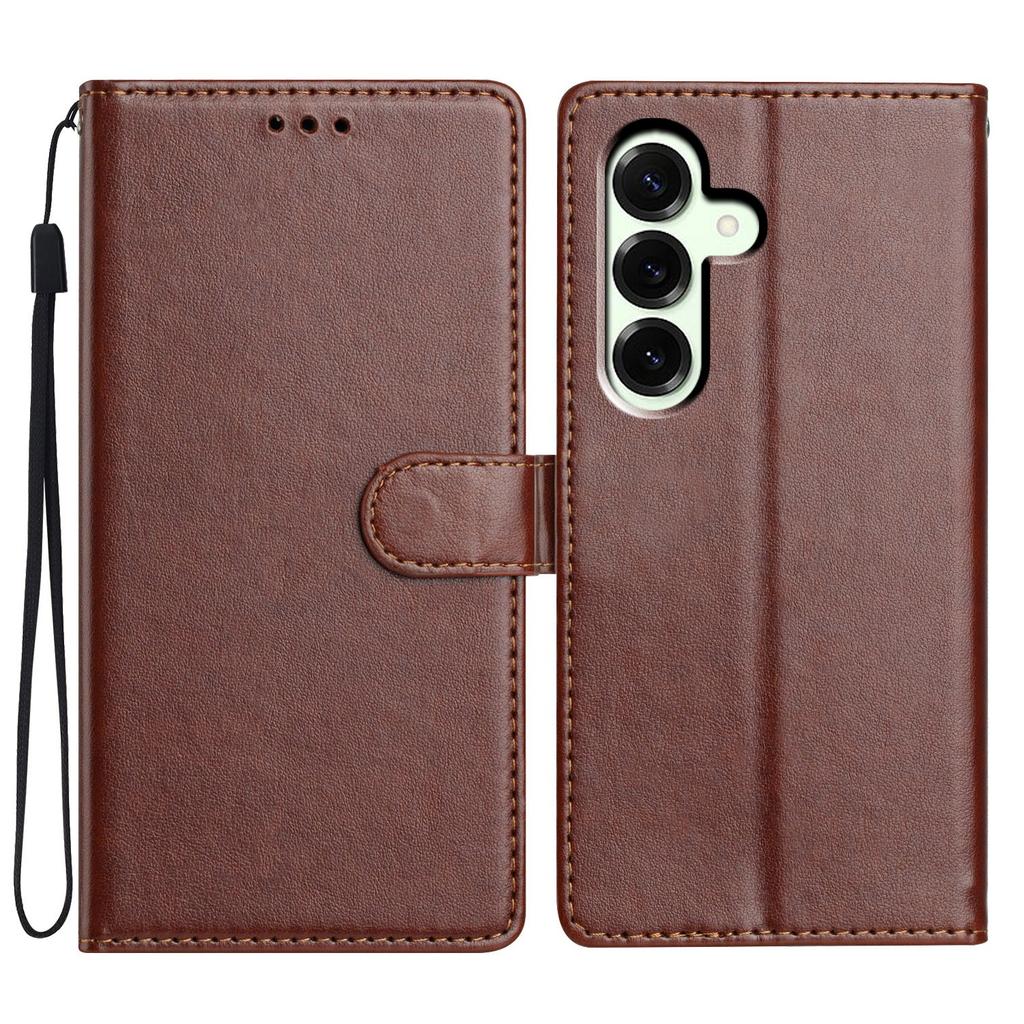 Кожаный чехол-кошелек-подставка для Samsung Galaxy A17 с удобным ремешком