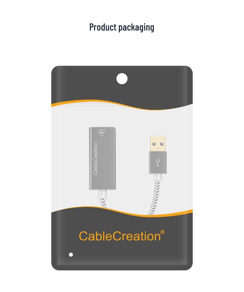 USB 3.0 Gigabit Ethernet Adapter 1000M RJ45 Converter (Driver-Free)