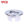 4/1Pc Wash Basin Sink Hole Overflow Ring Hollow Plug Kitchen Bathroom Insert Replacement Trim Bath Drain Cap Plastic Round Cover