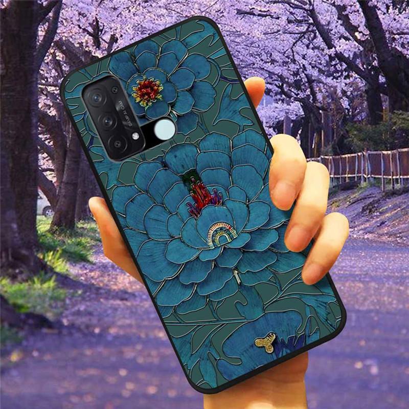 Чехол для OPPO Reno 5A 3A 7A 3D Рельефный Мультяшный Силиконовый Задний Чехол для Oppo Reno7 A Reno3A Reno5A Чехлы Тисненый Мягкий Милый A54 5G