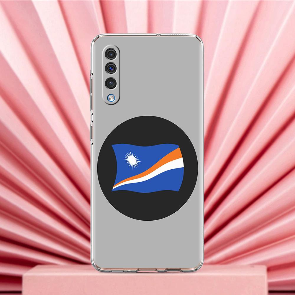 Чехол для телефона Samsung A56 A36 A26 A24 A16 A14 A12 A32 A50 A70 A22 A40 A34 A54 A42 A52 5G A04s A06 Обложка Флаг Маршалловых островов