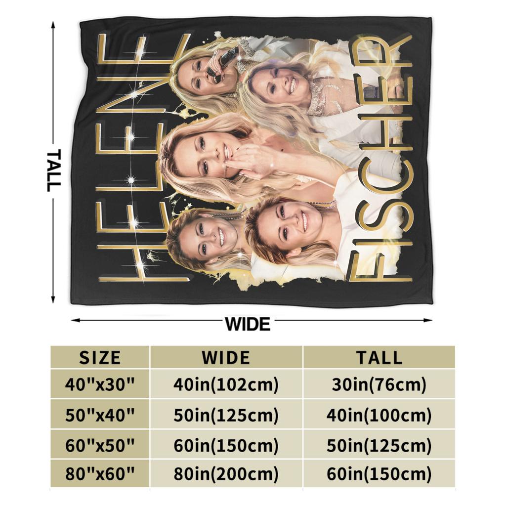 Helene Fischer German Singer Plush Blanket Kids  Flannel Throw Blanket For Living Room Super Soft Design Quality Bedspread