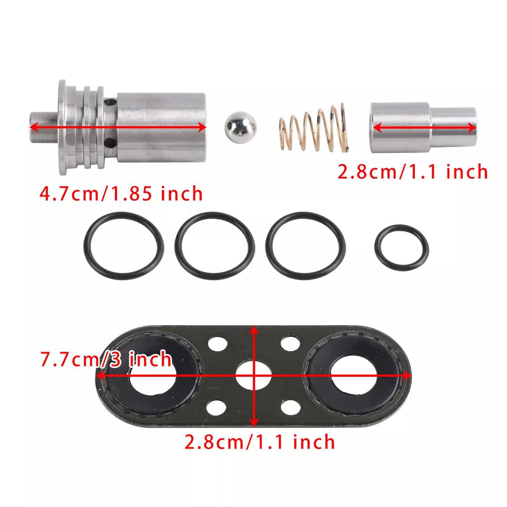 Cooler Flow Bypass Valve Kit Replace STL010 Transmission Cooling System Upgrade Kit with Bypass Gasket for 6L80 8L80 8L90E