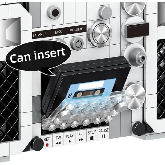 Винтажное мини-радио, конструктор, подарки на Рождество, день рождения, День святого Валентина, День благодарения, украшение стола, подарок с ручным управлением, для взрослых, девочек