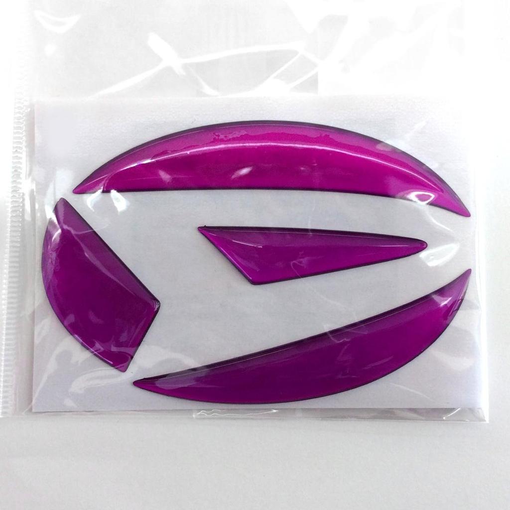 BATBERRY 1 Pcs Doming Emblem Daihatsu ver01 Metallic Magenta Hijet Truck S500P/S510P Emblem Front Metallic Color