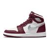 Детские кроссовки Air 1 Retro High OG GS Bordeaux Красный Белый Металлик-Серебристый 575441-611
