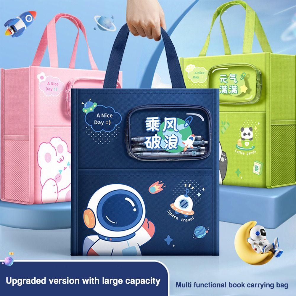 3/5-Layer Tutorial Bag Large-capacity A4 File Bag Cartoon Art Storage Bag boys girls