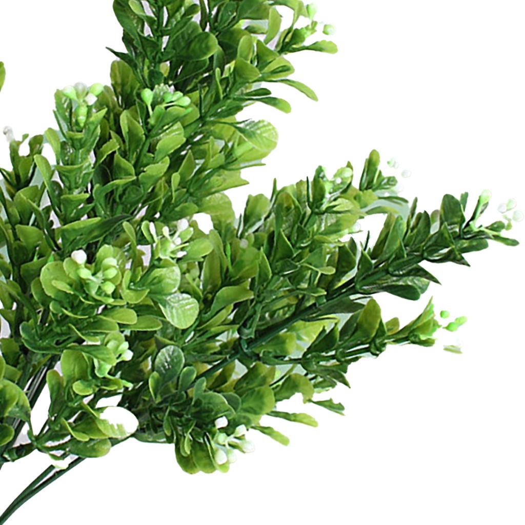 Artificial Flowers Plants Lifelike 7 Branches Plastic Decorative Fake Flowers Leaves for Home Garden Balcony Patio