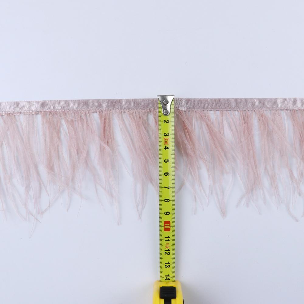 Feather8-10cm Light Purple Ostrich Feather Trims 1m 5m 10m for Crafts High Quality Plume Fringe Cosplay Festivals Clothing Ribbon Decor