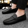 Британский стиль деловые мужские мягкие поверхности мягкие подошвы интернет знаменитости мягкие кожаные весенние мокасины шапочки модная обувь высокие чувства вождения