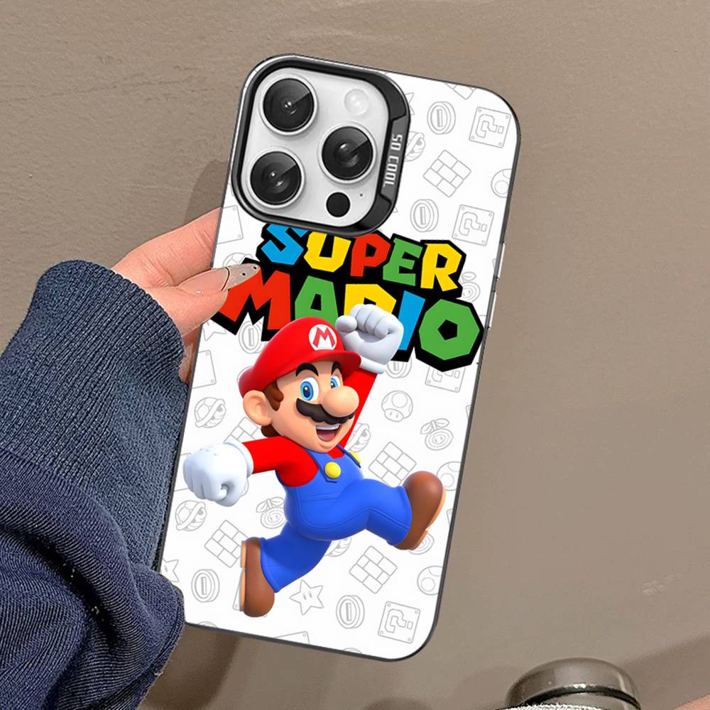 Game Cartoon S-Super-Mario Phone Cases For iPhone 17 16 15 14 13 12 11 Plus Pro Max Colorful Case
