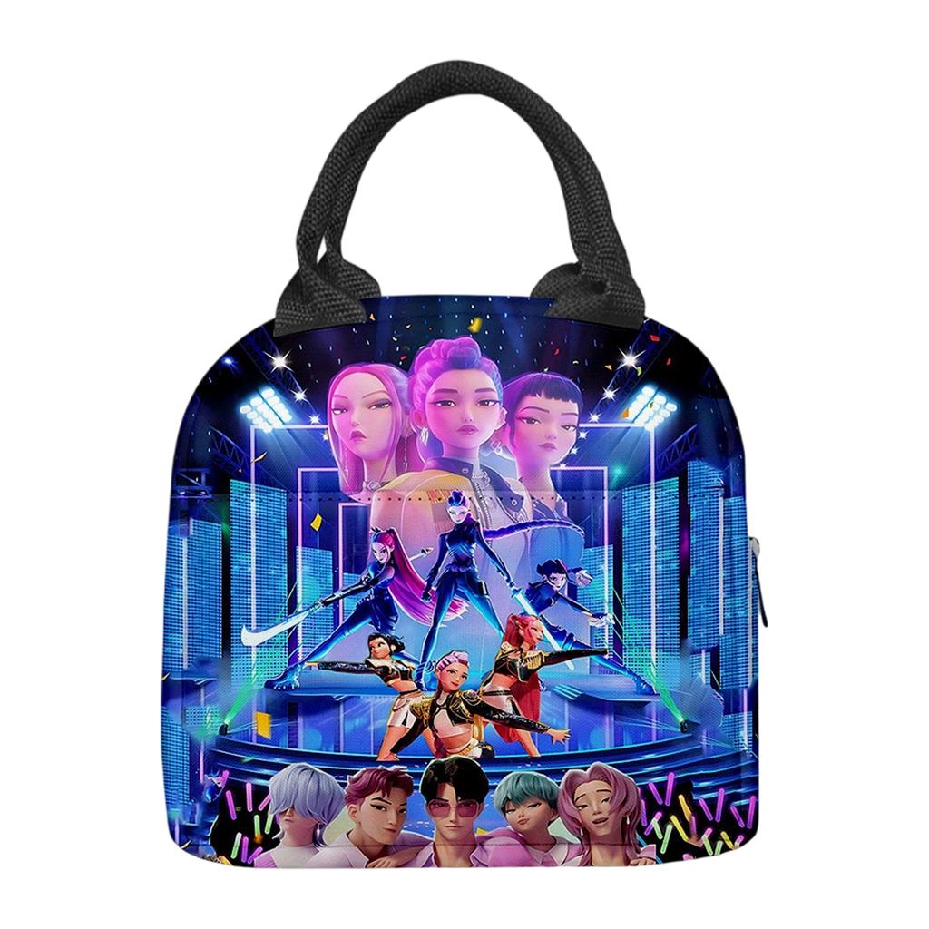 Персонализированная печатная сумка для ланча, модная сумка