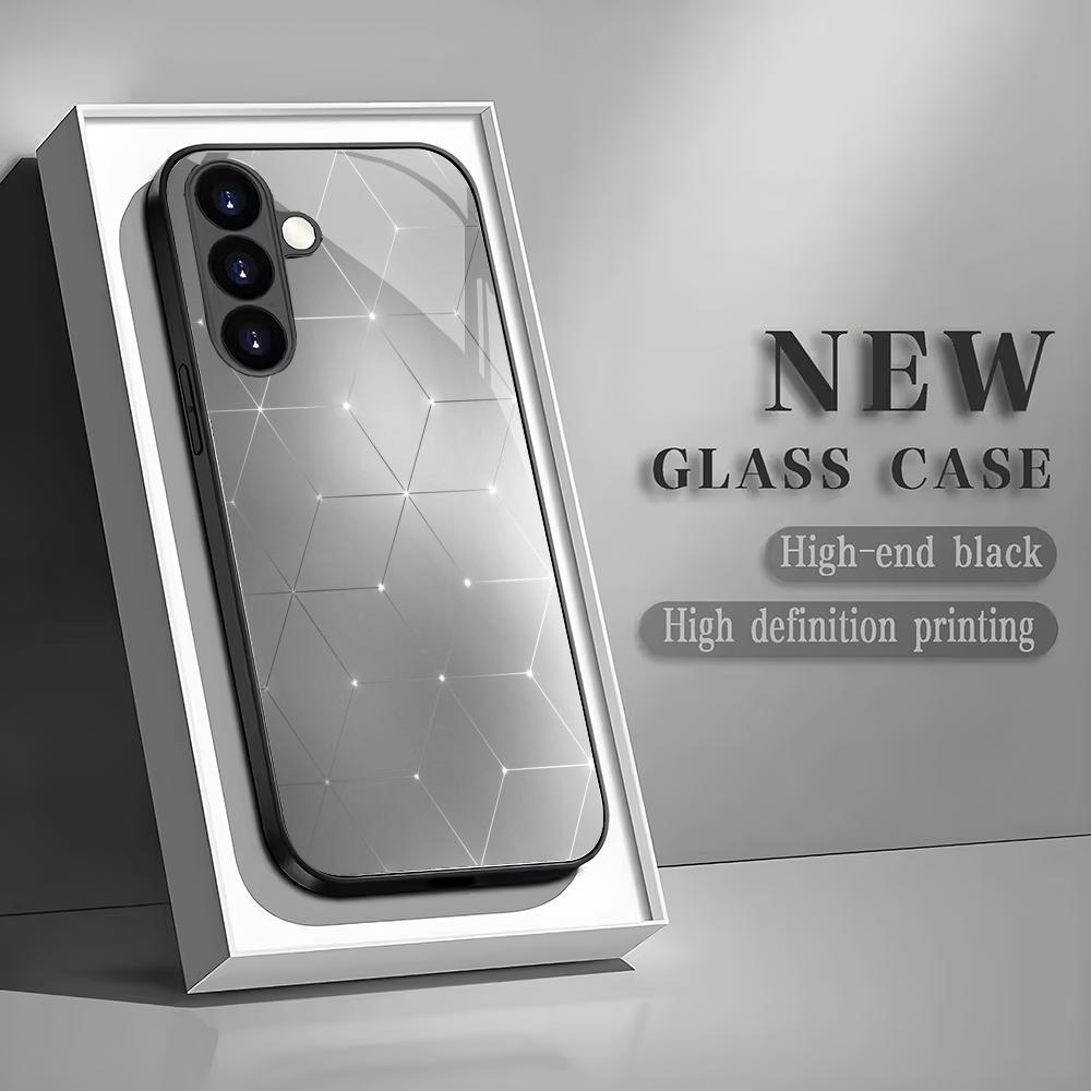 Закаленное стекло с градиентным рисунком для телефона, подходит для Samsung GalaxyS26 S25 S24 S23 S22 S20FE/Ultra/Plus5G, противоударная задняя крышка