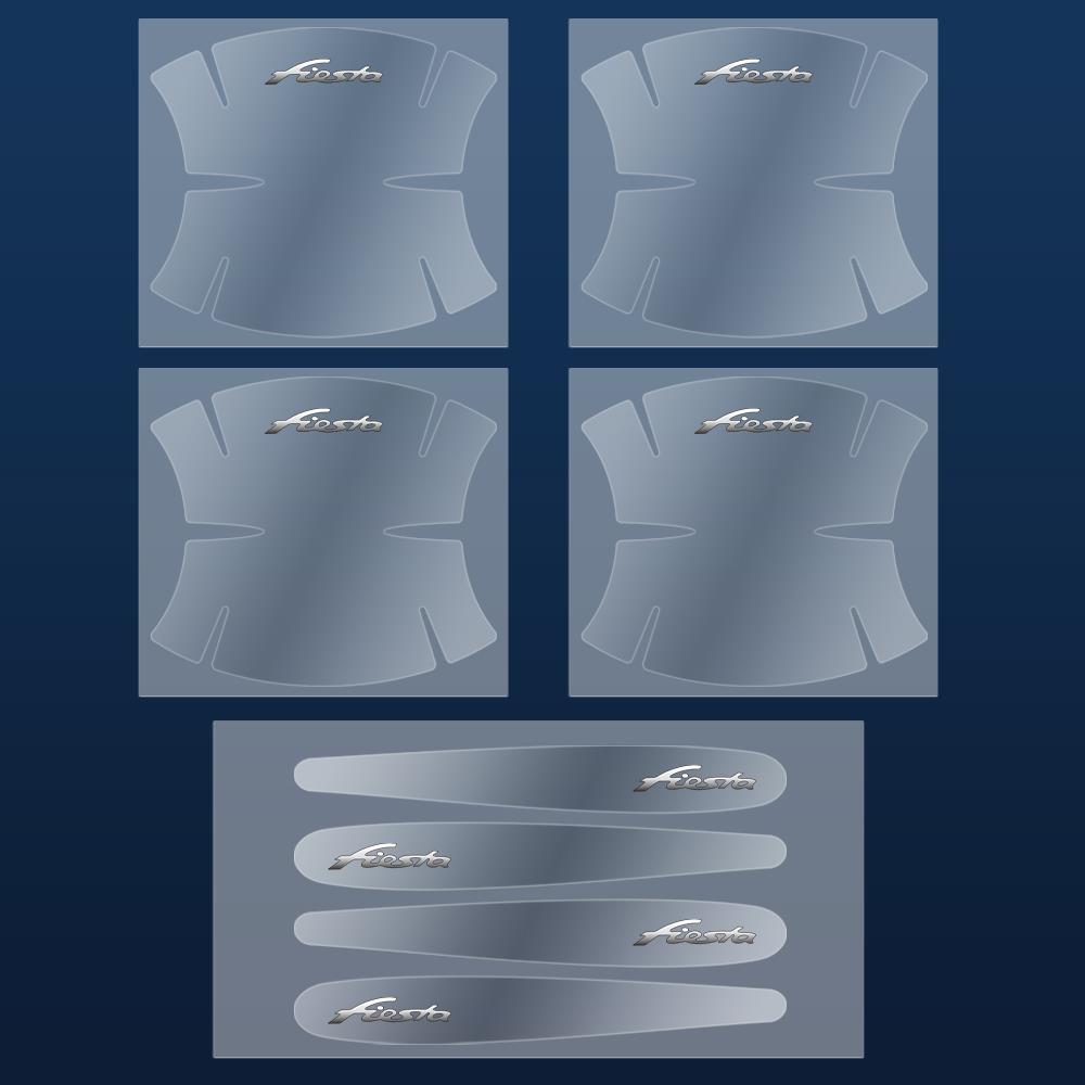 CMOC6 8PCS Car Door Handle Transparent Anti Scratches Protector Film Stickers For Ford Fiesta Mondeo Fusion Escape Edge Kuga Ecosport