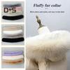 Faux Fur Hood Trim Collar Soft Fluffy Plush Warm Multi Colors Available DIY Clothes Hood Sewing Collar for Cotton Clothes Jackets Hat