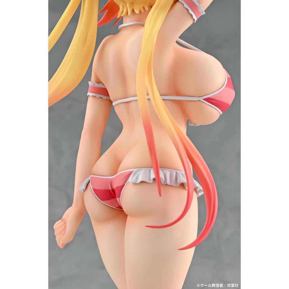 Q-six Kobayashi-san Chi no Maid Dragon Тору в купальнике Стиль 1/7 Масштаб ПВХ Фигурка