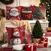 Веселое рождественское украшение Наволочка Санта Клаус Снеговик Рождественская елка Подушка Чехол для дивана Подушка для украшения дома Подарок