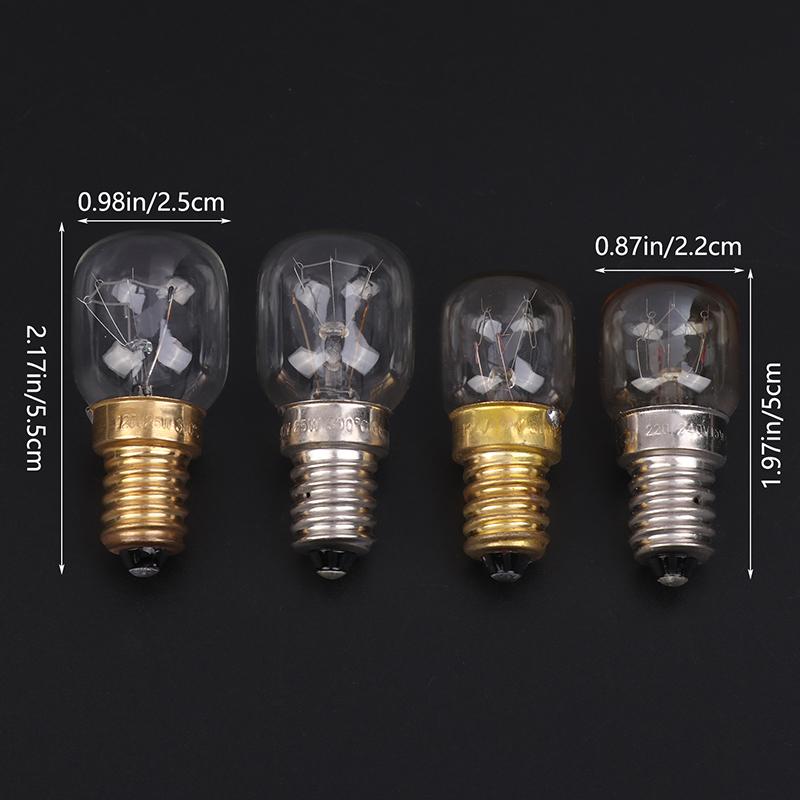 Высокотемпературная лампа 120/220 В 15 Вт 25 Вт E14 300 градусов T22 Лампочки для микроволновых печей Лампочки для пароварок Соляные лампочки