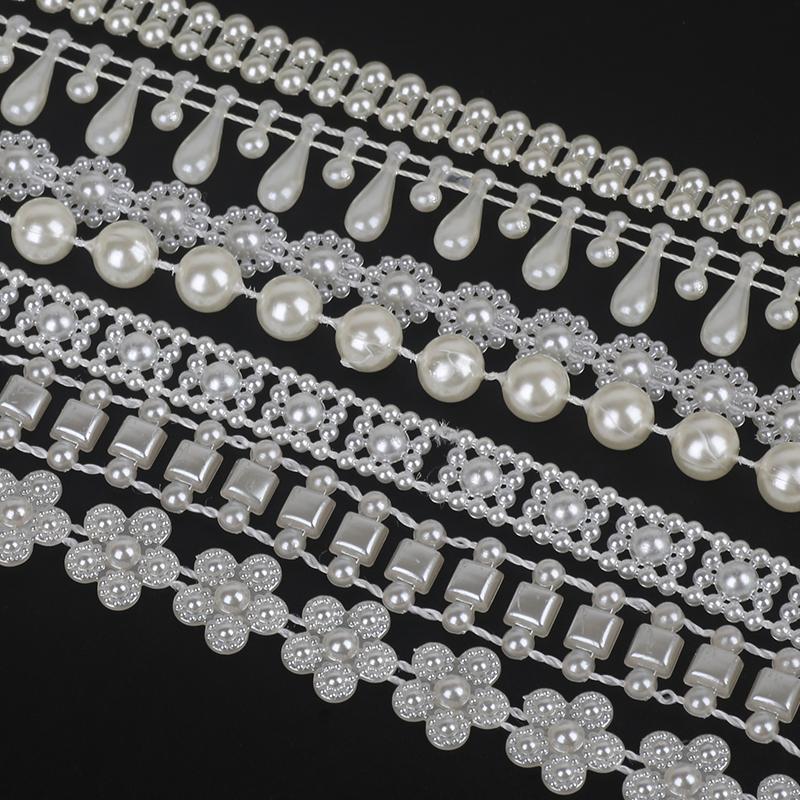 3-10mm ABS Pearl Beads Chain Garland Wedding Party Decoration DIY Craft Scrapbook Garment Decoration