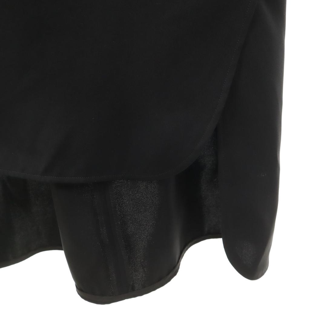 ENFOLD Французский рукав Защип Водолазка Длинное платье 36 Серия черного Женский Б/У