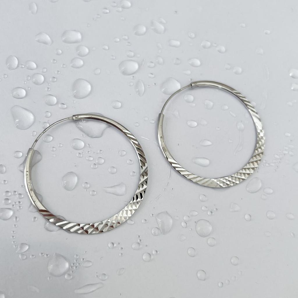 Серебряные серьги без камней (2144236)