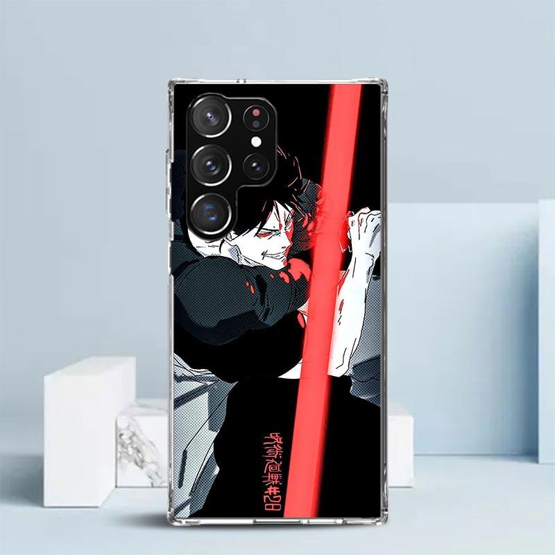 Kaisen J-Jujutsu Фушигуро Тодзи Чехол для телефона для Samsung Galaxy S24 S25 Edge S26 Ultra S22 S23 Plus S21 + S20 FE Мягкий ТПУ Задняя крышка