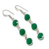 Green Onyx Handmade 925 Sterling Silver Jewelry Earring 2.36" H3K19
