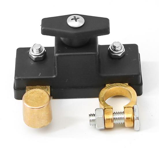 Battery Disconnect Switch for Car Truck Boat Battery Power-off Isolator Cut Off Switch 12V 24V Universal Terminal Anti-Leakage Protection Heavy