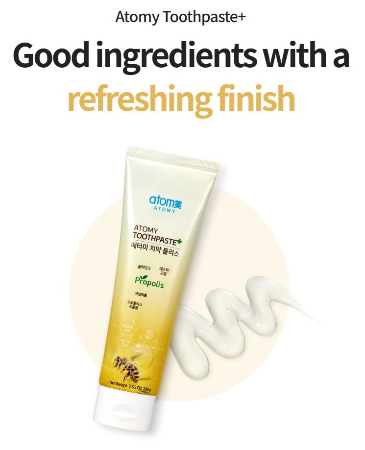 Atomy Genuine Toothpaste Natural Oral Care with Propolis Green Tea (5ea 200g)