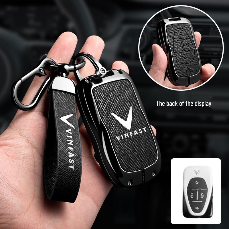 Vinfast Vietnam Car Key Case for Zhonghua V5/VF8 VF3/5/9 High-End Key Bag with Buckle for Men