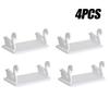 1-4PCS Wall Mounted Swan Storage Shelf No Drilling Rack Durable Plastic Kitchen Bathroom Towel Organizer Space Saver