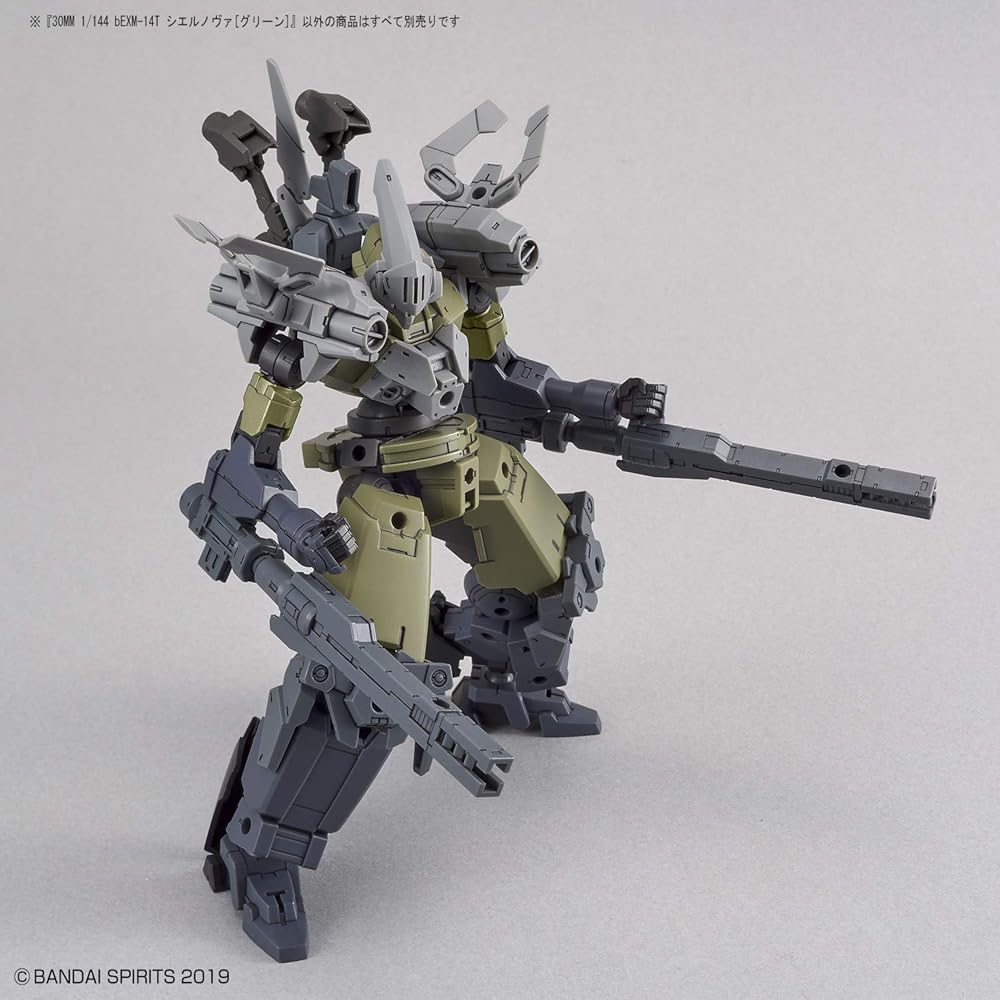 Bandai Spirits 30MM bEXM-14T Cielnova Green Масштаб 1/144 Пластиковая модель-конструктор с цветовой кодировкой